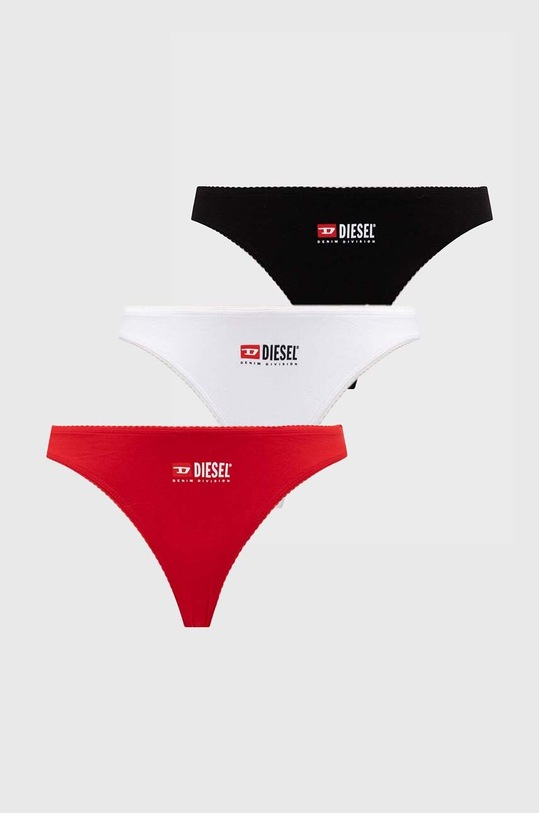 Стринги Diesel UFPN-PUNCHY-THREEPACK 3-pack трикотаж барвистий A12018.0WHAV