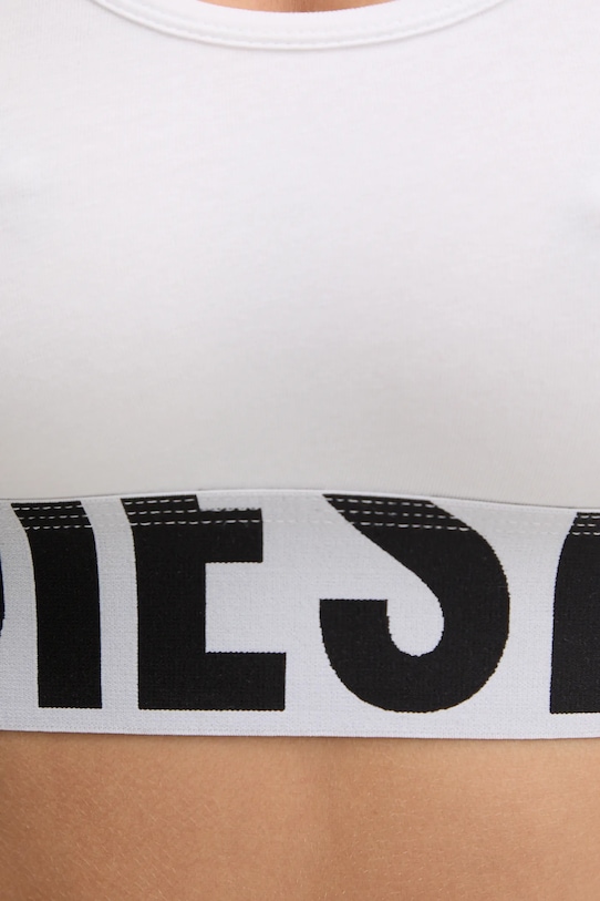 Odzież Diesel biustonosz sportowy UFSB-COTTON-RACE-BRALETTE A14591.0HMAU biały