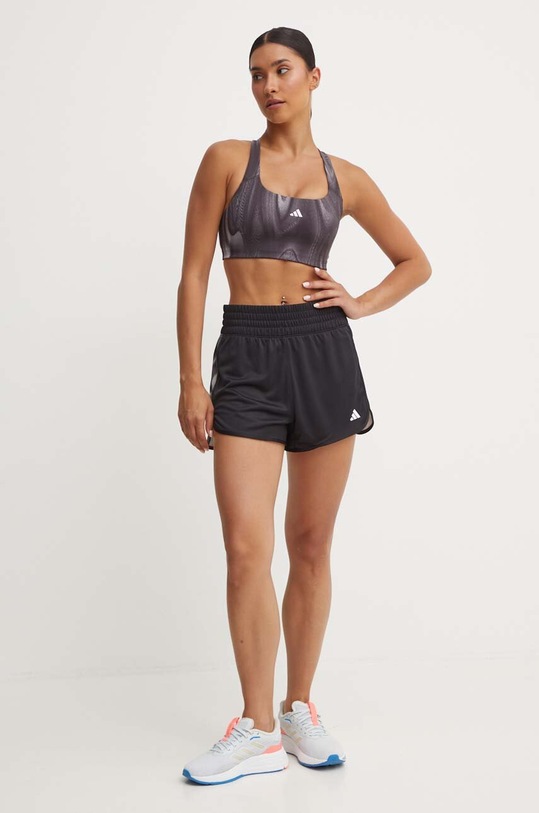 Sportovní podprsenka adidas Performance Powerimpact IW9961 šedá AW24