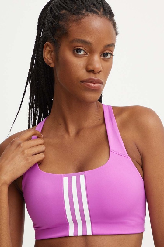 Športová podprsenka adidas Performance Powerimpact fialová IY7739