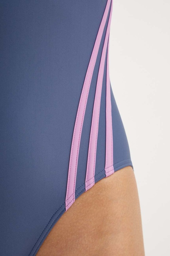 adidas Performance costum de baie reversibil dintr-o bucată 3 Stripes albastru IY9720
