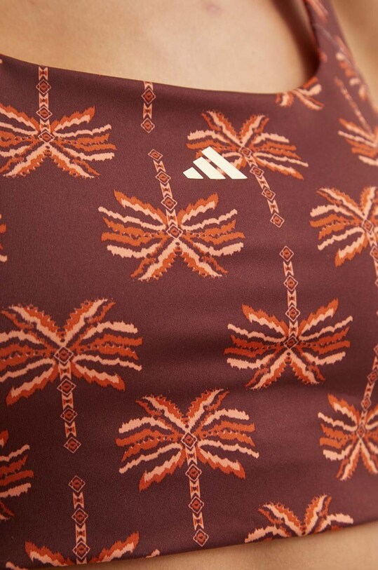 Спортивний бюстгальтер adidas Performance x FARM Rio JE4031 коричневий