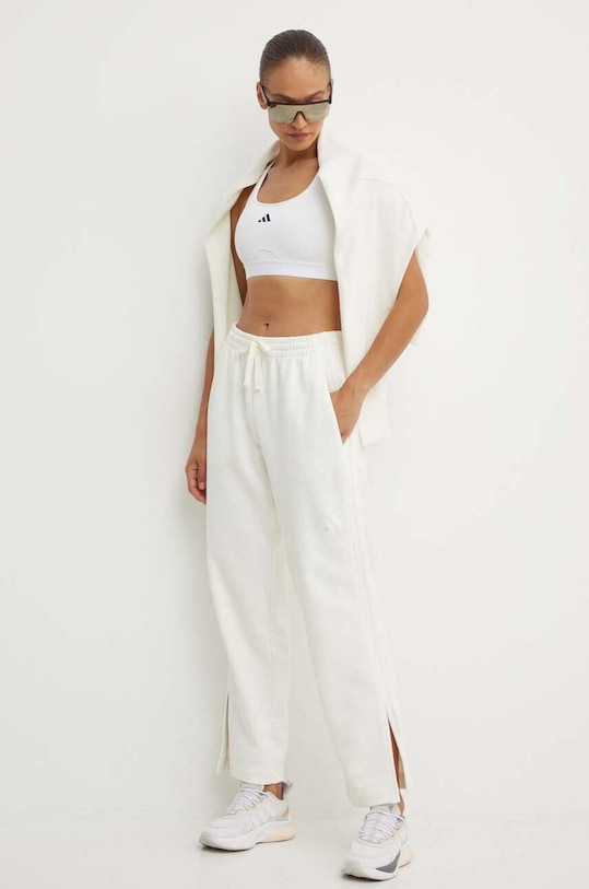 adidas Performance reggiseno sportivo PowerReact JG1405 bianco AW24