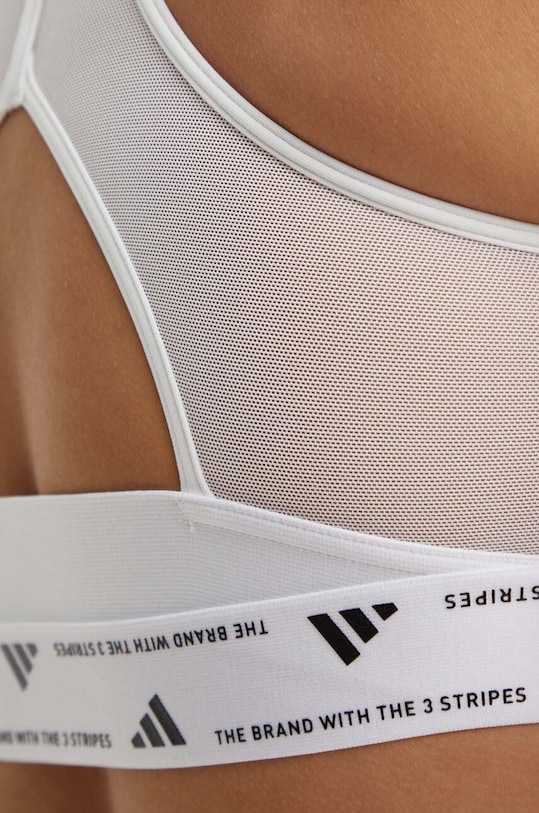 adidas Performance reggiseno sportivo PowerReact bianco JG1405