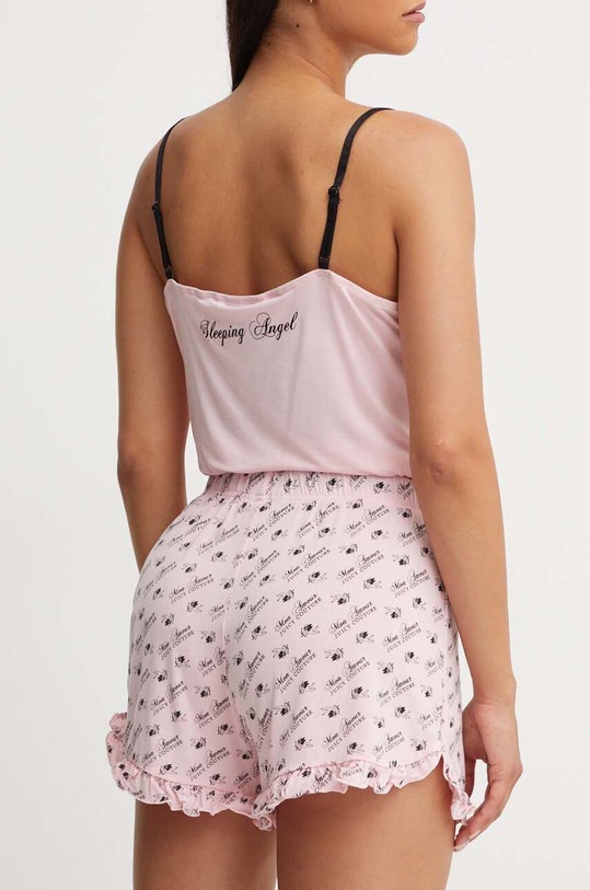 Juicy Couture szorty piżamowe CHERUB FELIX SHORTS JCLPB224509.121 różowy AW24