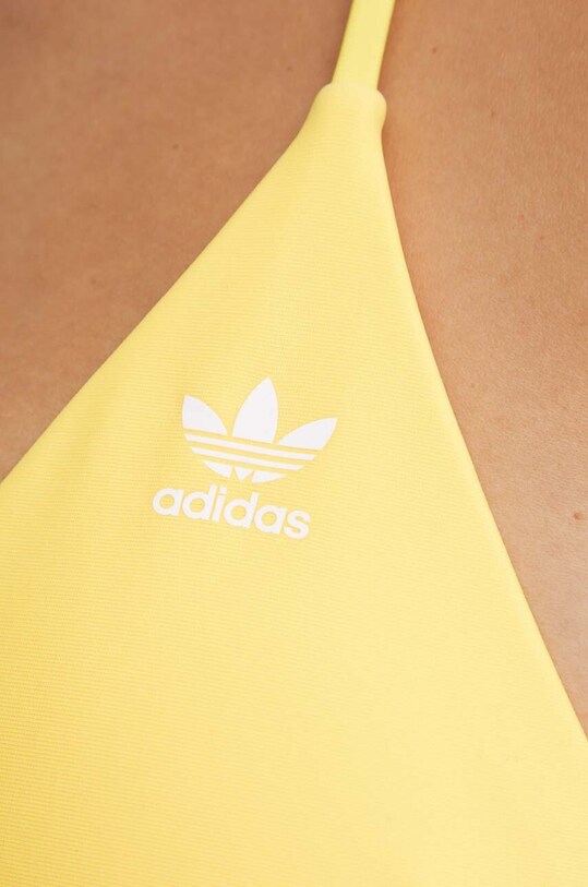 Plavková podprsenka adidas Originals Adicolor žlutá IY4118