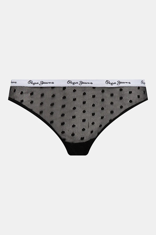 Pepe Jeans tanga DOT MESH 3P THONG 3-pack PLU11026 negru AW24