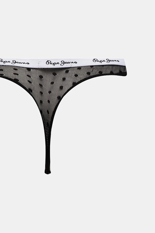 Îmbrăcăminte Pepe Jeans tanga DOT MESH 3P THONG 3-pack PLU11026 negru