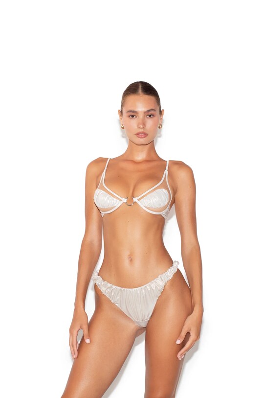 Купальный бюстгальтер GOD SAVE QUEENS MUSE TOP с кисточками бежевый GSQ.117.210