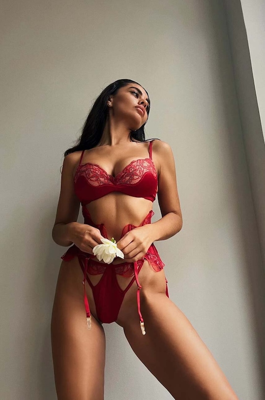 GOD SAVE QUEENS melltartó SCARLETT WIRE-FREE PUSH UP BRA GSQ.54.116 rózsaszín