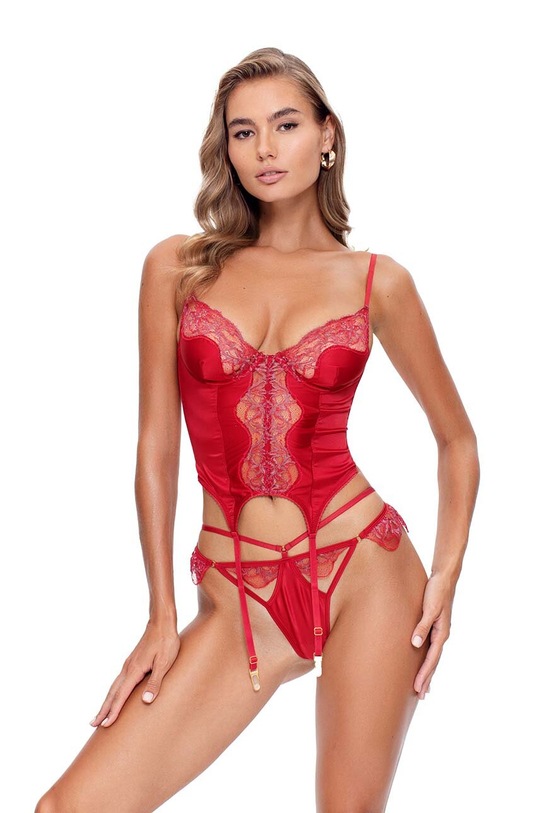 GOD SAVE QUEENS gorset SCARLETT CORSET GSQ.54.170 różowy AW24