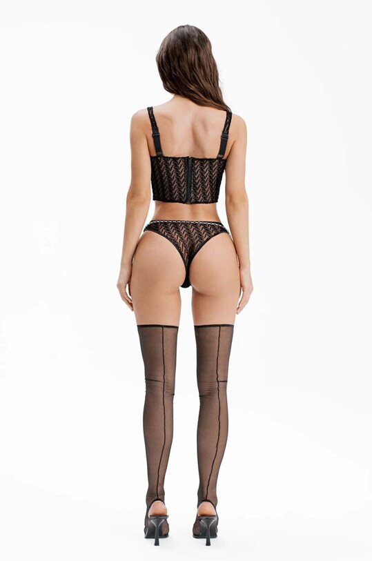 Brazílske nohavičky GOD SAVE QUEENS ALIZEE PANTIES GSQ.106.121 čierna