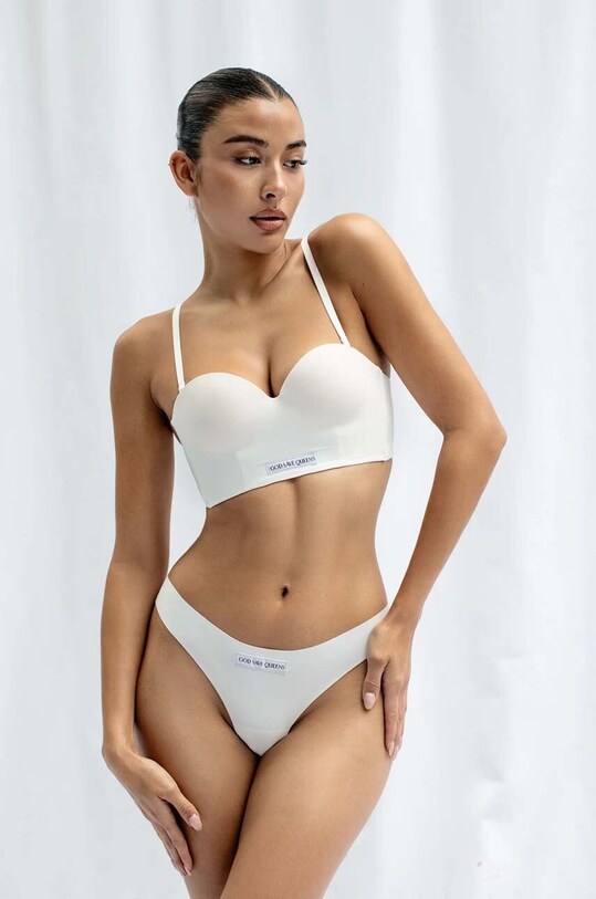 GOD SAVE QUEENS melltartó SECOND SKIN BUSTIER melltartó merevítő nélkül fehér GSQ.135.113