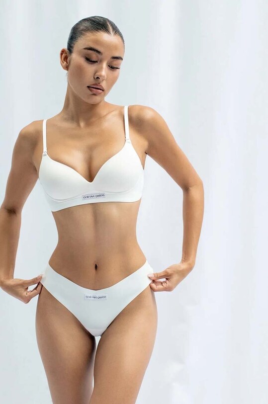 GOD SAVE QUEENS slip brasiliani SECOND SKIN PANTY BRAZILIAN GSQ.135.125 bianco SS25