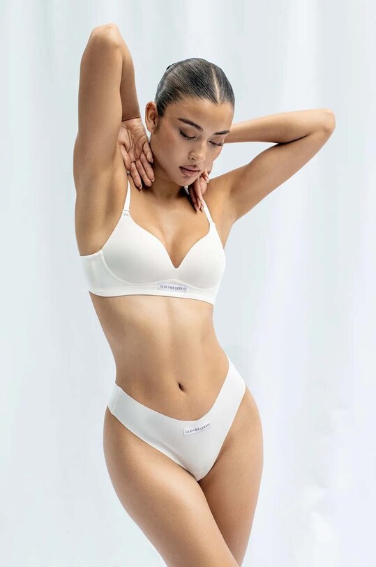 GOD SAVE QUEENS slip brasiliani SECOND SKIN PANTY BRAZILIAN GSQ.135.125 bianco