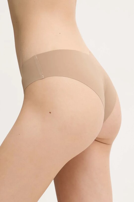 GOD SAVE QUEENS chiloți brazilieni SECOND SKIN PANTY CHEEKY GSQ.135.121 bej SS25