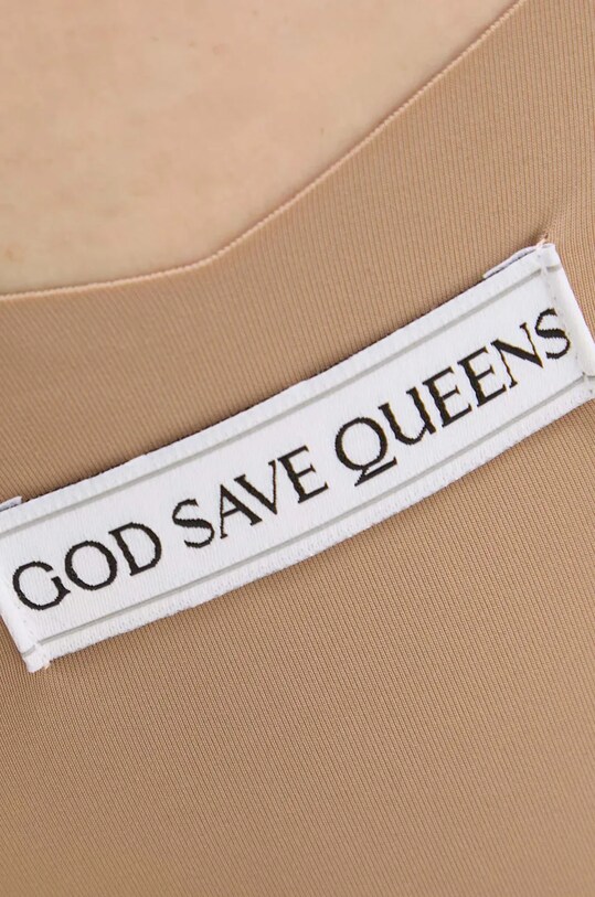 Îmbrăcăminte GOD SAVE QUEENS chiloți brazilieni SECOND SKIN PANTY CHEEKY GSQ.135.121 bej