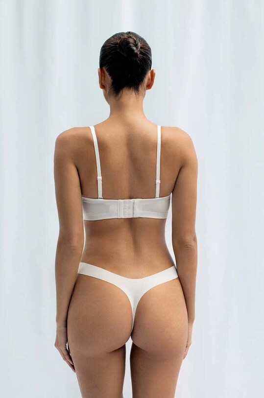 Oblečenie Tangá GOD SAVE QUEENS SECOND SKIN THONG GSQ.135.124 biela