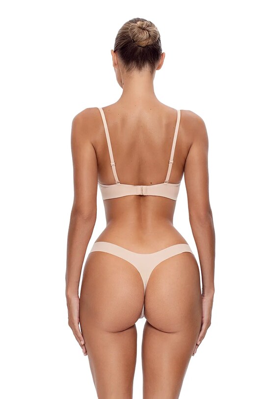 Ruházat GOD SAVE QUEENS tanga SECOND SKIN THONG GSQ.135.124 bézs