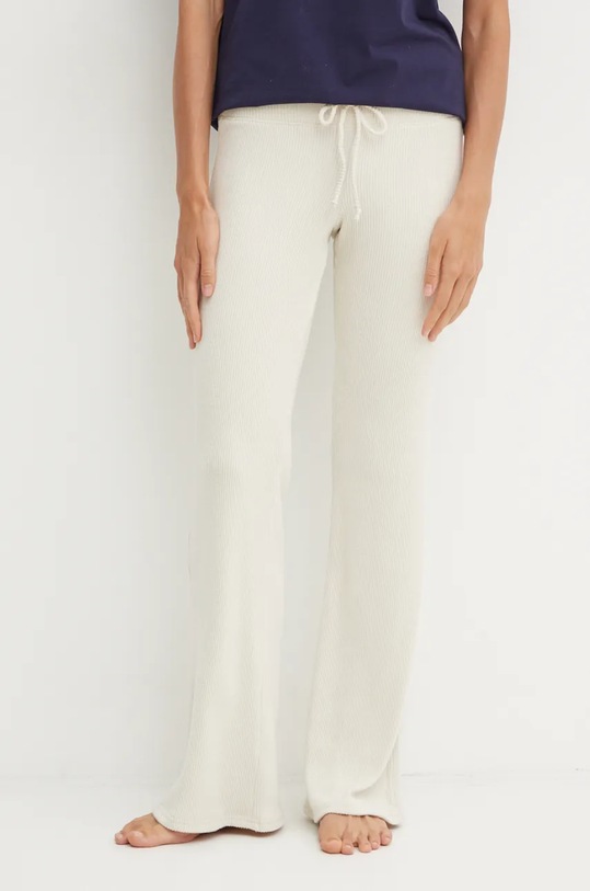 Hollister Co. spodnie piżamowe dzianina beżowy KI346.4017.178