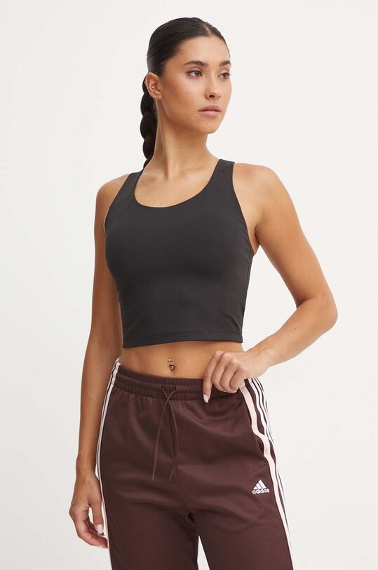Топ для йоги adidas Performance All Me slim чёрный IT2726