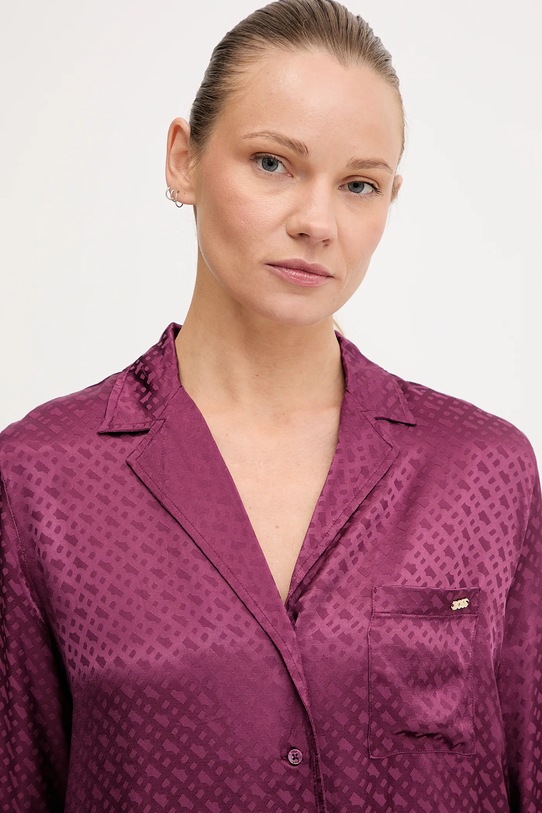 BOSS koszula piżamowa fioletowy 50527255