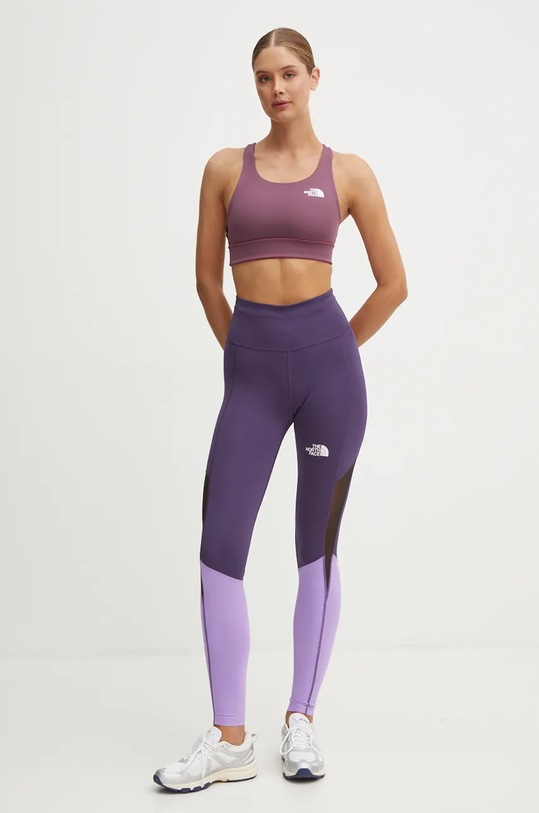 Oblečení Oboustranná sportovní podprsenka The North Face Flex Reversible NF0A87G47I51 burgundské