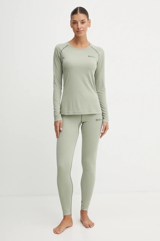 Jack Wolfskin longsleeve funcțional Infinite Light A60321 verde AW24