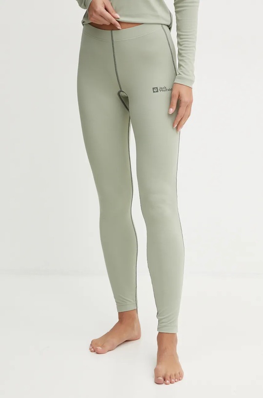 Jack Wolfskin jambiere funcționale Infinite Light Planet friendly verde A60327