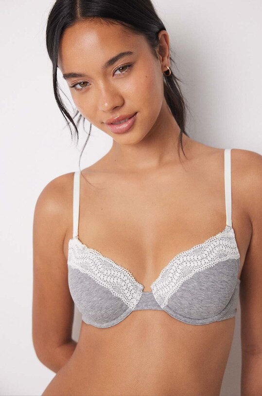 Бюстгальтер women'secret COTTON COLLECTION 2 сірий 5058221.5058254