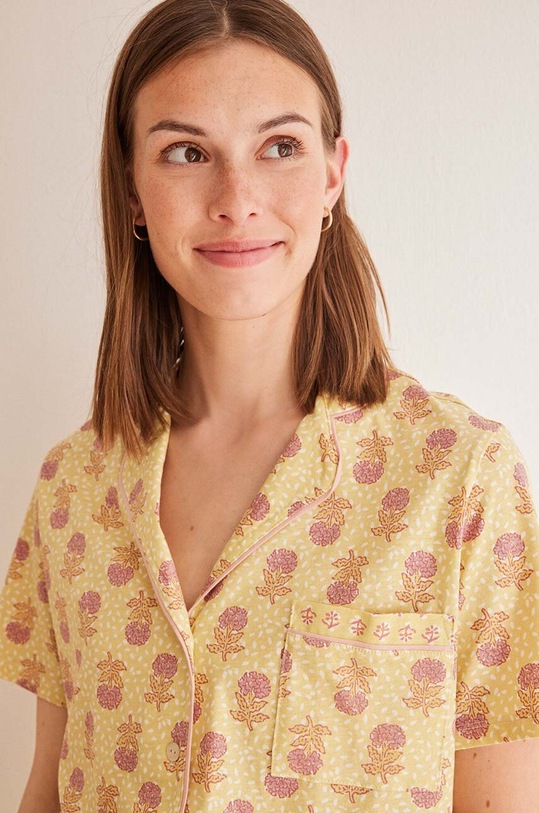 Îmbrăcăminte women'secret set de pijama de bumbac DAILY BOHO 3598030 galben