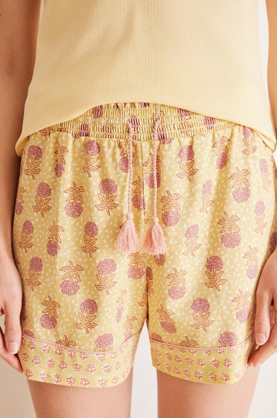 Odzież women'secret piżama bawełniana DAILY BOHO 3598045 żółty