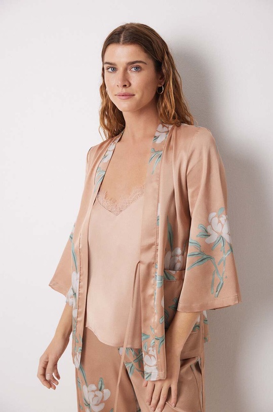 women'secret set de set de pijama din 3 piese SENSE 1 AND 2 2548212 bej