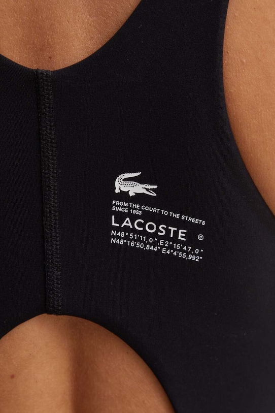 Lacoste jednoczęściowy strój kąpielowy MF5636 czarny