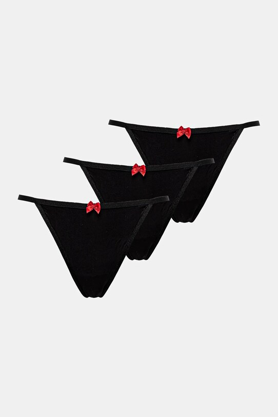 HUGO tanga 3-pack tanga negru 50527216