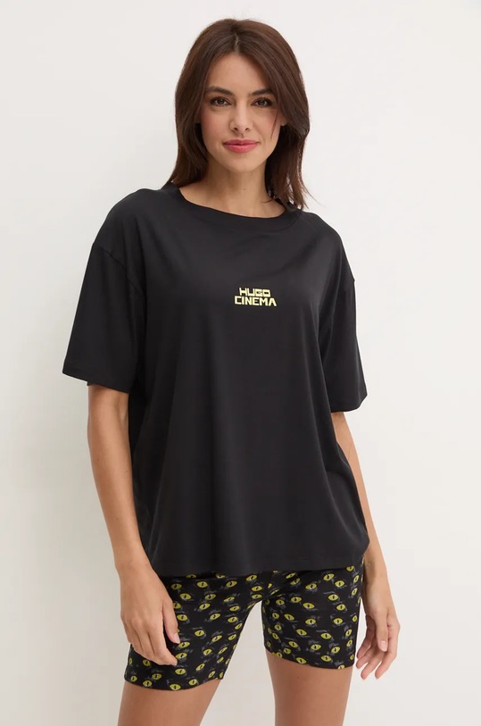 HUGO set de pijama cu banda de ochi 50523312 negru