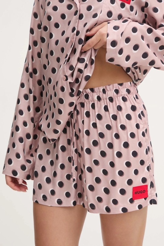 HUGO pantaloni scurti de pijama fund roz 50529975