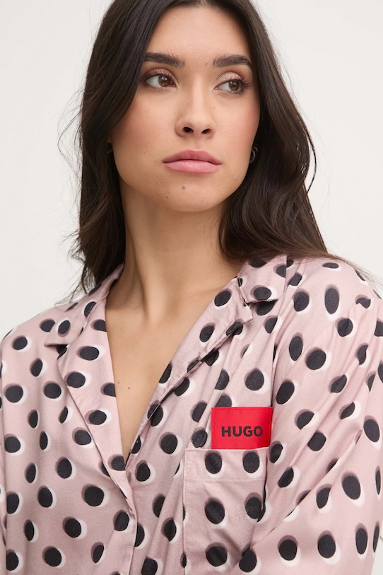 HUGO camasa de pijama roz 50531525