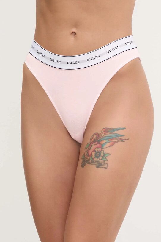 Brazílske nohavičky Guess CARRIE nohavičky ružová O4BE13.KBBU1