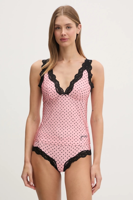 Пижама Guess кружево розовый O4BG01.KCF20