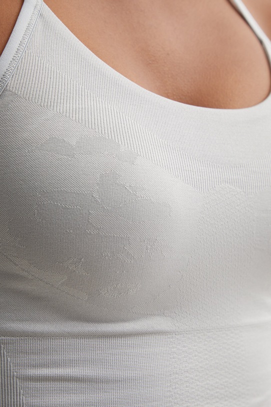 Športová podprsenka adidas by Stella McCartney IW6361 sivá