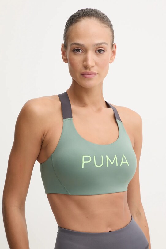 Puma sutien sport 4KEEPS EVERSCULPT usor rigidizat verde 524785