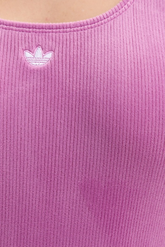 Суцільний купальник adidas Originals IY1563 фіолетовий