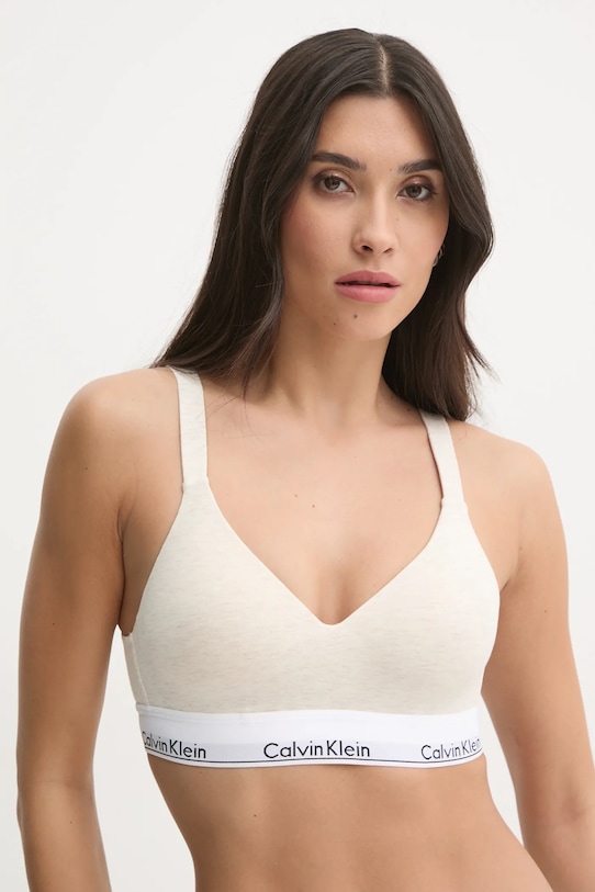 Σουτιέν Calvin Klein Underwear μελανζέ μπεζ 000QF7900E