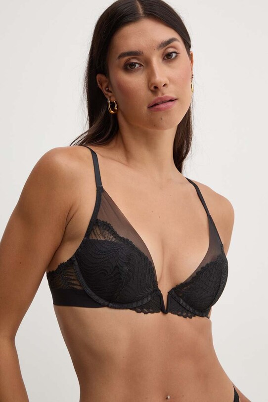 Grudnjak Calvin Klein Underwear Planet friendly crna 000QF7907E