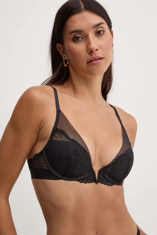 Podprsenka Calvin Klein Underwear jednofarebný čierna 000QF7907E