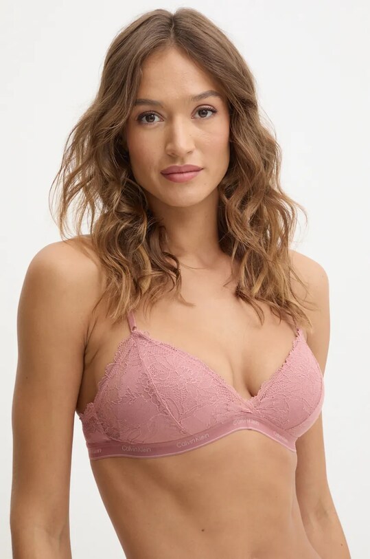 Бюстгальтер Calvin Klein Underwear кружево розовый 000QF7974E