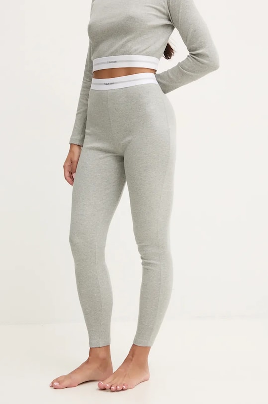 Calvin Klein Underwear legginsy lounge z elastanem szary 000QS7220E