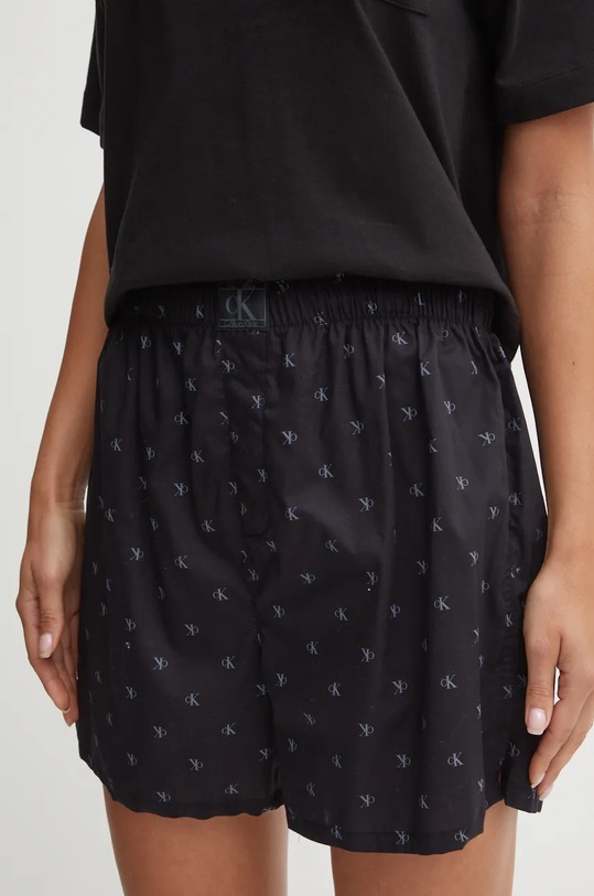 Bavlněné pyžamo Calvin Klein Underwear černá 000QS7406E