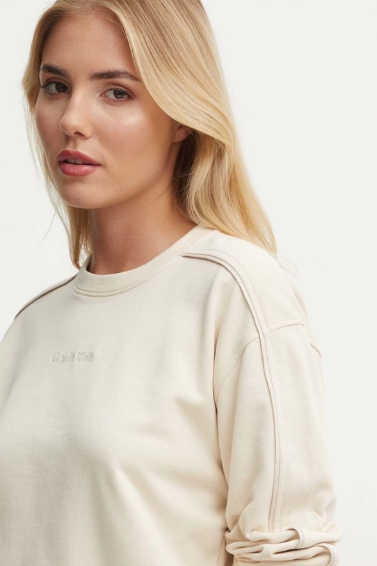 Bavlněná mikina Calvin Klein Underwear béžová 000QS7264E